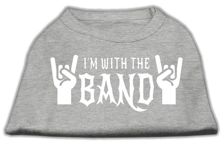 With the Band Screen Print Shirt Grey XS